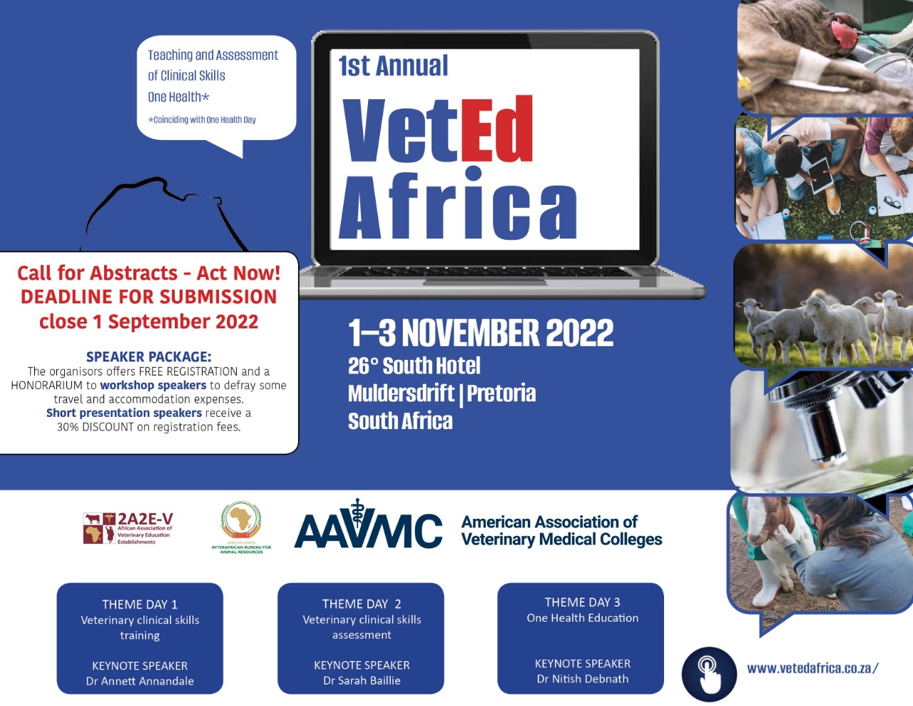 The First Annual VetEd Africa Conference 13 Nov 2022 in Pretoria ZA